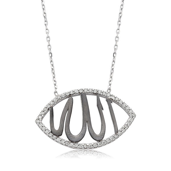 Sterling Silver 925 Allah Necklace for Women