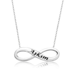 Gumush - Sterling Silver 925 Infinity Necklace for Women