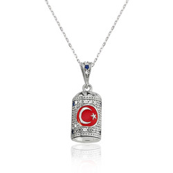 Gumush - Sterling Silver 925 Moon Star Jawshan Necklace for Women