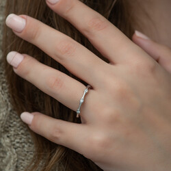 Sterling Silver 925 Ring for Women - Thumbnail