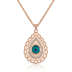 Gumush - Sterling Silver 925 Evil Eye Necklace for Women
