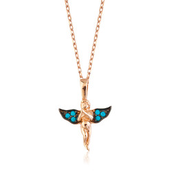 Gumush - Sterling Silver 925 Angel Necklace For Women