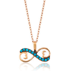 Gumush - Sterling Silver 925 Infinity Necklace for Women