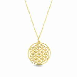 Gumush - ​​Gümüş Gold Yaşam Çiçeği Kolye