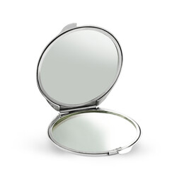 Gumush - Gümüş Gül Motifli Kapaklı Yuvarlak El Aynası (1)
