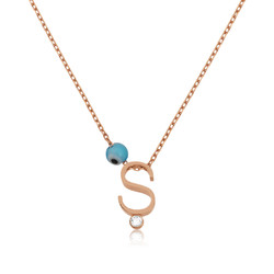 Gumush - Sterling Silver 925 Letter Necklace for Women