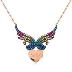 Gumush - Sterling Silver 925 Personalized Heart Necklace For Women