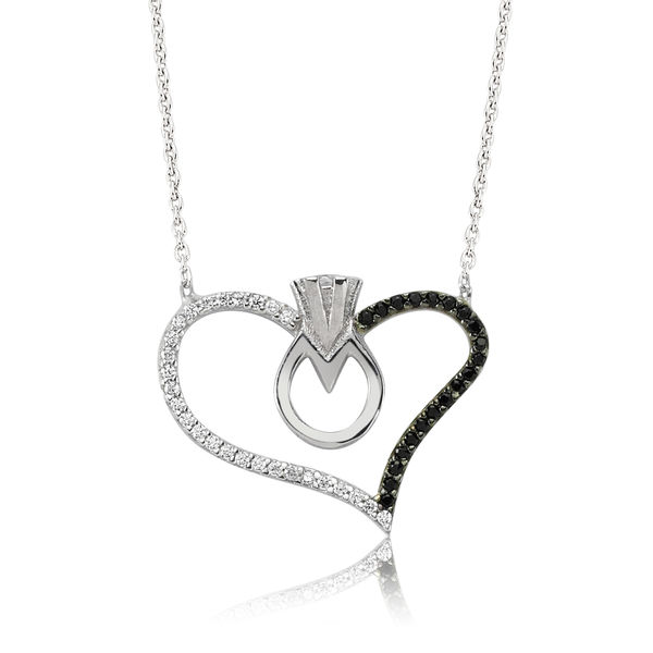 Sterling Silver 925 Heart Necklace For Women