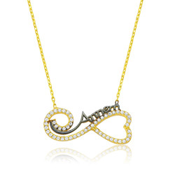 Gumush - Sterling Silver 925 Mother Necklace for Women