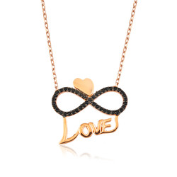 Gumush - Sterling Silver 925 Infinity Necklace for Women