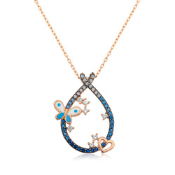 Gumush - Sterling Silver 925 Heart Necklace For Women