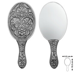 Gumush - Gümüş Karanfi Motifli El Aynası