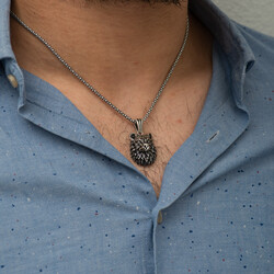 Sterling Silver 925 Allah Necklace - Thumbnail