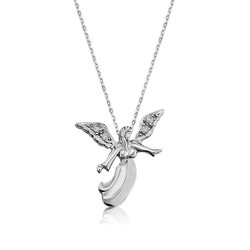 Gumush - Sterling Silver 925 Angel Necklace For Women