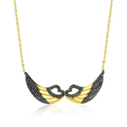 Gumush - Sterling Silver 925 Angel Wings Necklace For Women