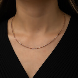 Gümüş Omega Choker Zincir - Thumbnail