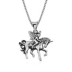 Gumush - ​Gümüş Perili Unicorn Kolye