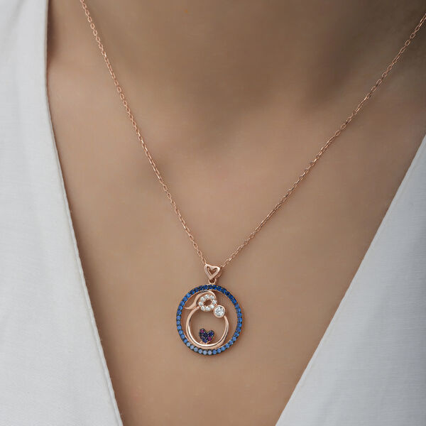 Sterling Silver 925 Mother Necklace for Women