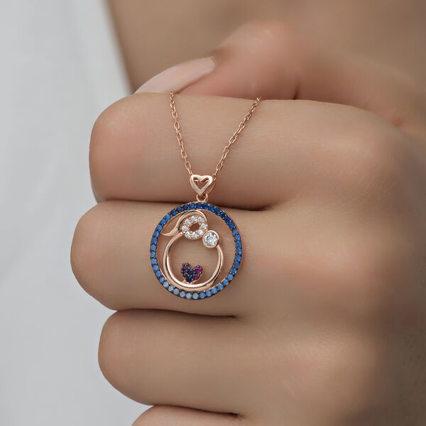 Sterling Silver 925 Mother Necklace for Women