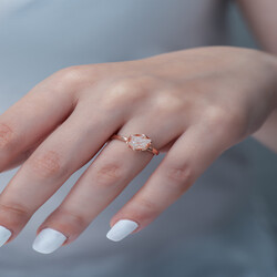 Sterling Silver 925 Ring for Women - Thumbnail