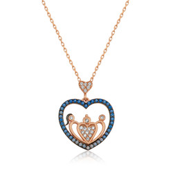 Gumush - Sterling Silver 925 Heart Necklace For Women