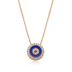 Gumush - Sterling Silver 925 Evil Eye Necklace for Women