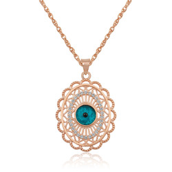 Gumush - Sterling Silver 925 Evil Eye Necklace for Women