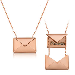 Gumush - Sterling Silver 925 Letter Necklace for Women