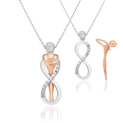 Gumush - Sterling Silver 925 Infinity Necklace for Women