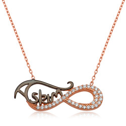 Gumush - Sterling Silver 925 Infinity Necklace for Women