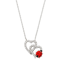 Gumush - Sterling Silver 925 Heart Necklace For Women