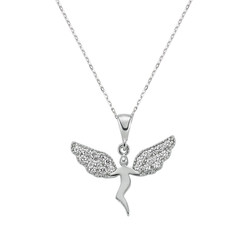 Gumush - Sterling Silver 925 Angel Necklace For Women