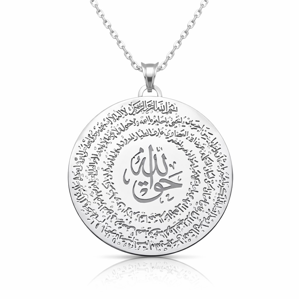 Gümüş El Hakkanî Mührü Kadın Kolye – 45 cm Zincir — Nes Altın