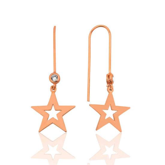 Gümüş Yıldız Küpe