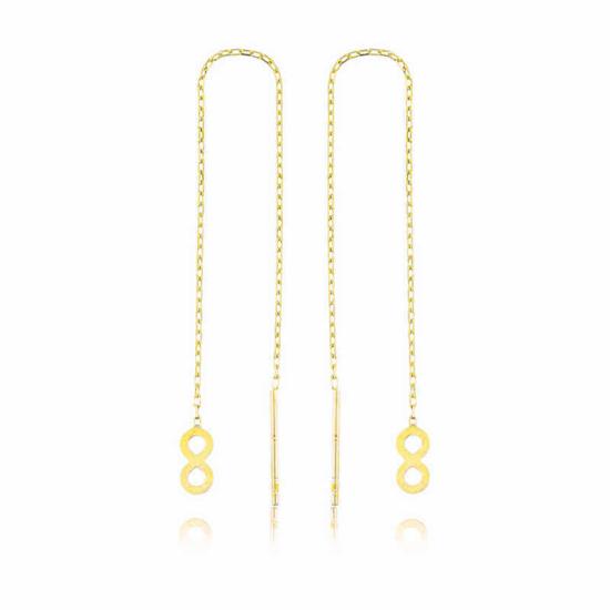 Gümüş Zincirli Sonsuzluk Küpe