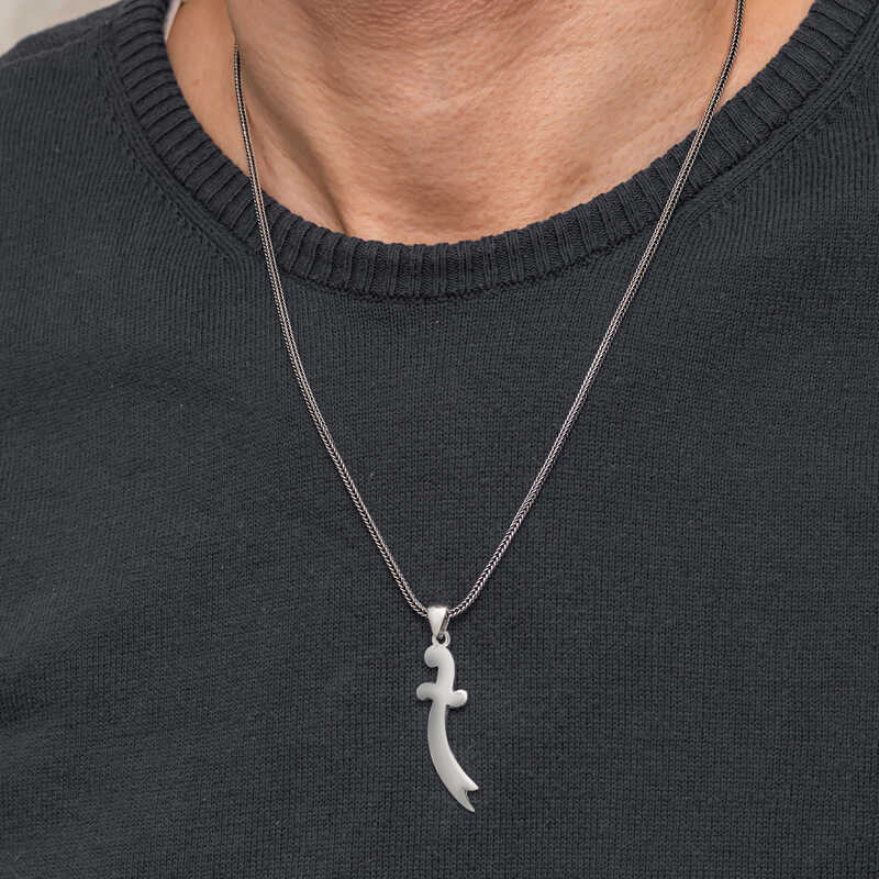 Gümüş Zülfikar Kılıcı Erkek Kolye