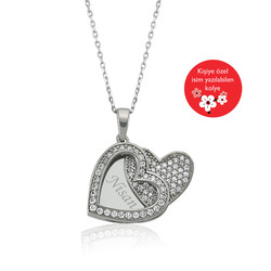 Gumush - Sterling Silver 925 Personalized Heart Necklace For Women