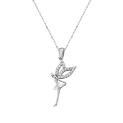 Gumush - Sterling Silver 925 Angel Necklace For Women