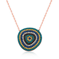Gumush - Sterling Silver 925 Evil Eye Necklace for Women