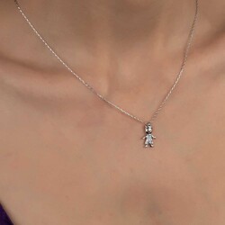 Gumush - Swarovski Gümüş Çocuk Bayan Kolye (1)