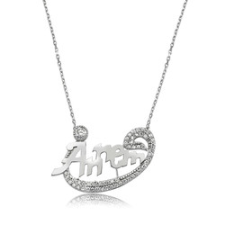 Gumush - Sterling Silver 925 Mother Necklace for Women